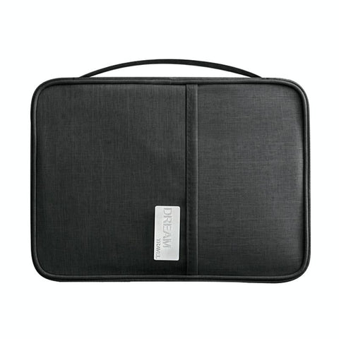 Waterproof Travel Document Bag Black Large Travel Wallets