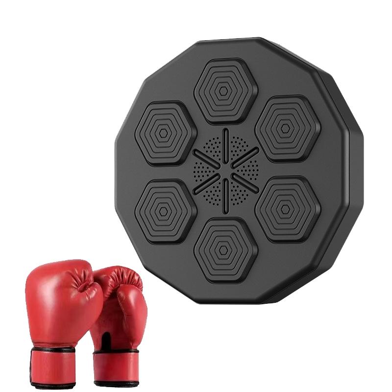 Smart Wall Mounted Boxing Trainer With Adult Gloves Red Strike Pads & Mitts
