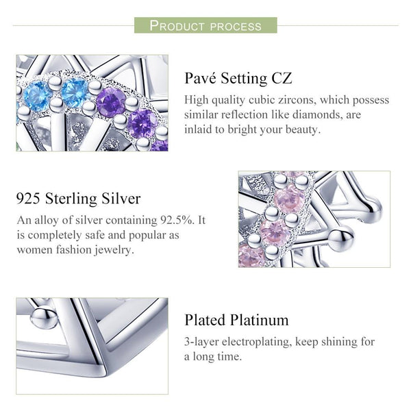 925 Sterling Silver Beaded Bracelet Diy Accessories Charms & Pendants