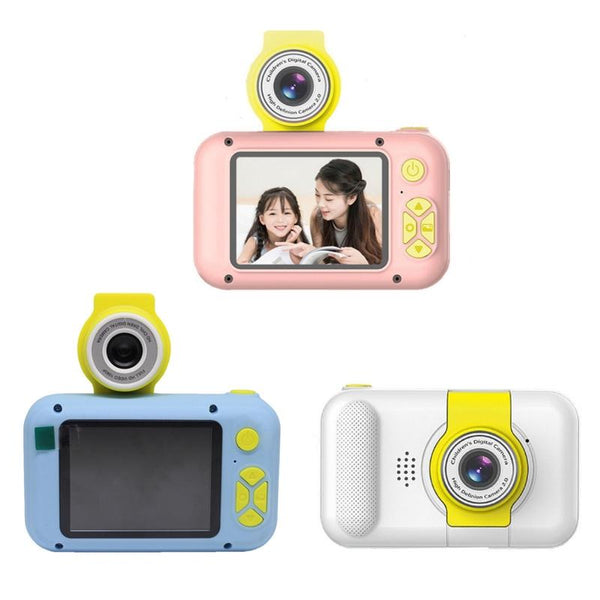 Reversible Mini High Definition Child Camera With Blue Lens For Audio And Video Digital Cameras