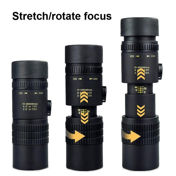 High Definition Monocular Telescope With Photo Holder & Tripod 10 300X40 Telescopes