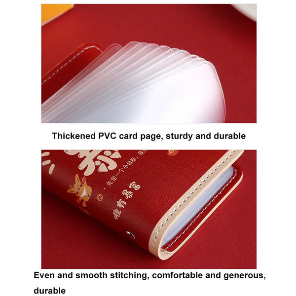 Festive Cartoon Snap Anti Degaussing Card Holder Lucky Change Id Storage Bag Make Fortune Business Card Holders