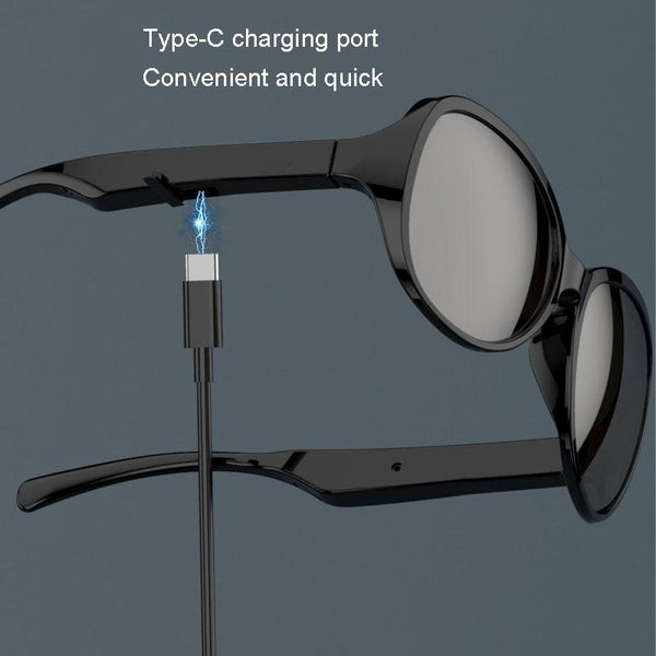 Bluetooth 5.3 Smart Sunglasses With Wireless Headset And Anti Glare Protection Headsets
