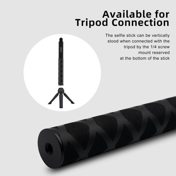 70Cm Straight Pull Selfie Stick For Sports Cameras With 3 Jaw Screw Selfie Sticks