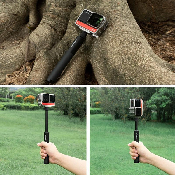 70Cm Straight Pull Selfie Stick For Sports Cameras With 3 Jaw Screw Selfie Sticks