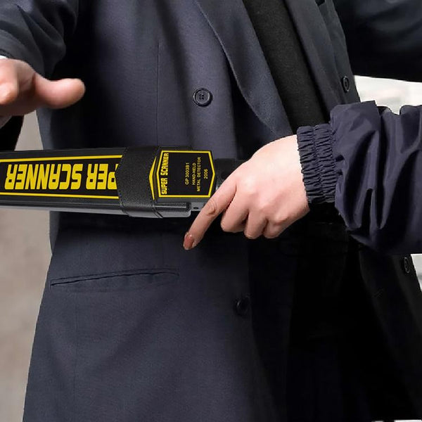 Hand Held Metal Detector Black For Security Electronics Use Metal Detectors