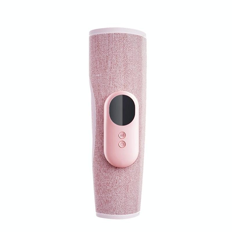 Wireless Leg Massager Pink Hot Compress + Air Pressure Vibration Massagers