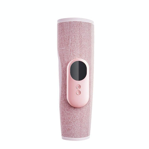 Wireless Leg Massager Pink Hot Compress + Air Pressure Vibration Massagers