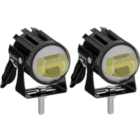 1Pair 12V 85V Motorcycle Headlights Dual Colour Automotive Led Working Colour: White + Light With Flashing Yellow Other Lighting Parts