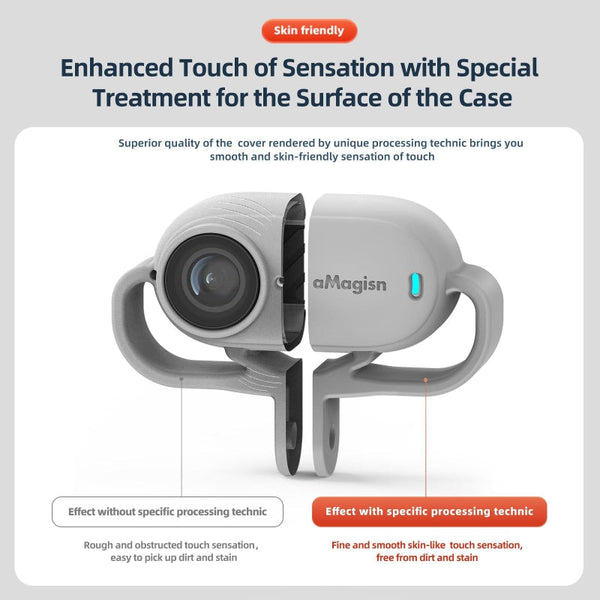 Amagisn Silicone Case For Insta360 Go Camera Protection Accessories Camera Cases Bags & Covers