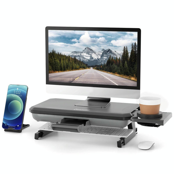 Laptop Stand With Storage Drawer Height Riser Upgrade Other Laptop & Desktop Accs