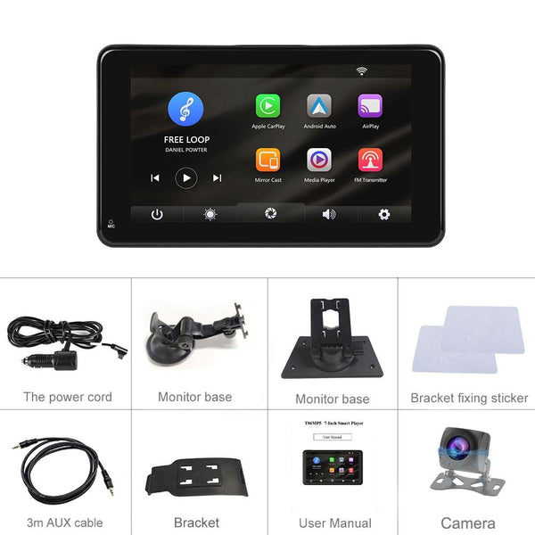 7 Inch Hd Smart Screen With Wireless Carplay & Android Auto + Camera Video In Dash Units W/O Gps