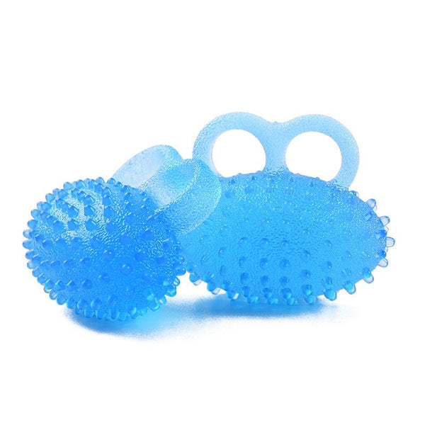 2 Piece Tpr Grip Ball For Stroke Rehabilitation & Massage Fits Two Fingers Massagers