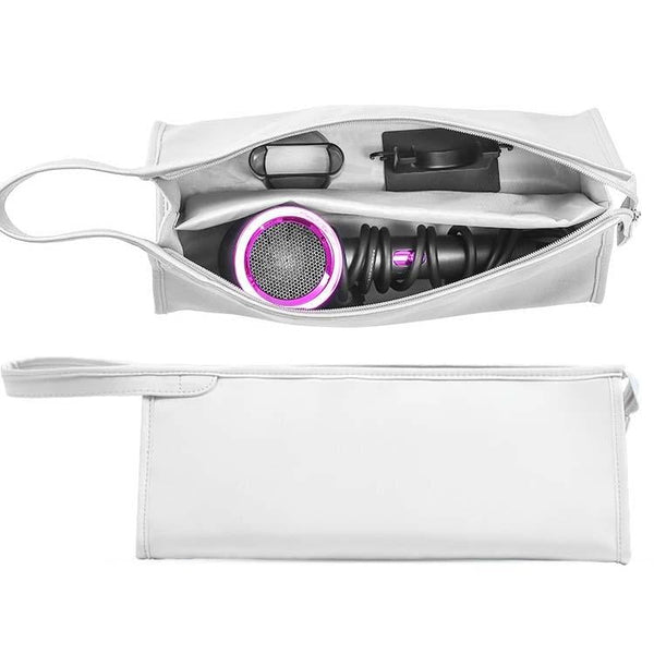 Dyson Hair Dryer Storage Package With Protective Cover And Roll Gray Hair Dryers