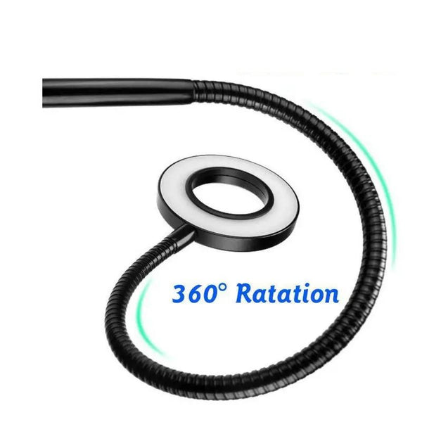 360 Degree Flexible Selfie Ring Light With Phone Holder For Live Streaming Selfie Lights