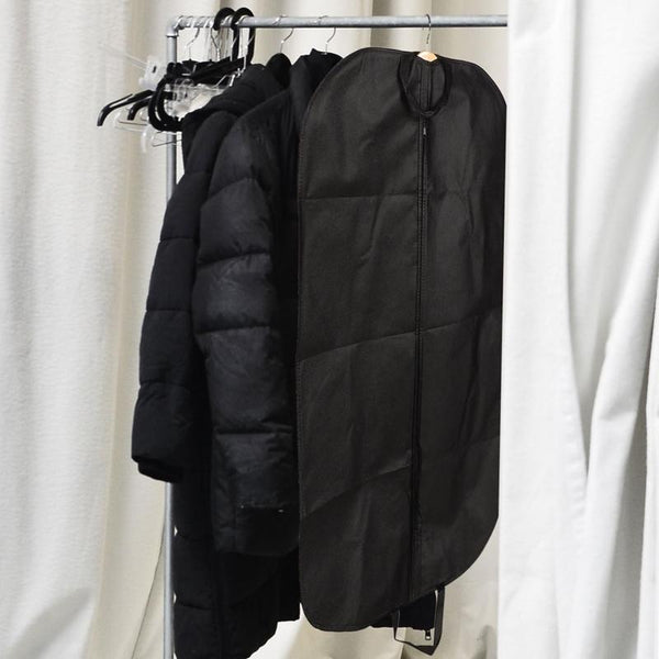 Black Non Woven Coat Suit Dust Bag 60X100cm Garment Bags