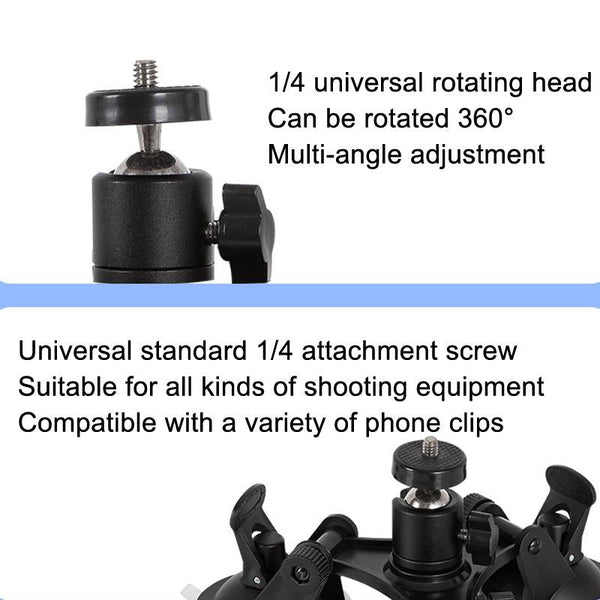 Universal Car Suction Cup Mount For Video Shooting Vehicle Camera Holders