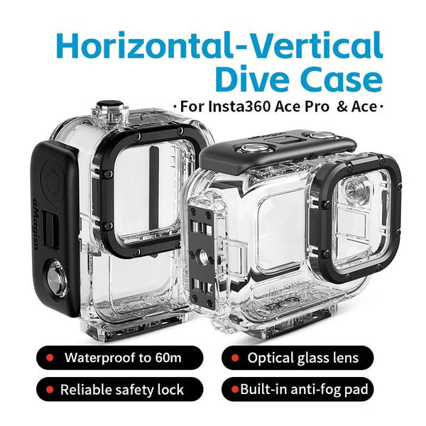 60M Waterproof Dive Shell For Magisn Camera Horizontal & Vertical Shooting Underwater Cases & Housings