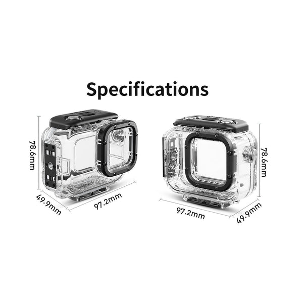 60M Waterproof Dive Shell For Magisn Camera Horizontal & Vertical Shooting Underwater Cases & Housings