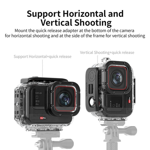 60M Waterproof Dive Shell For Magisn Camera Horizontal & Vertical Shooting Underwater Cases & Housings