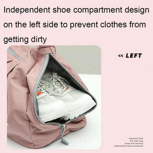 Swim Bag With Shoe Compartment Dry Wet Separation Black Dry Bags