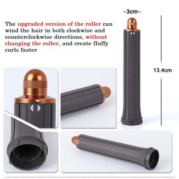 30Mm Long Barrel Curling Iron For Dyson Hair Dryer Upgraded Red Hair Dryers