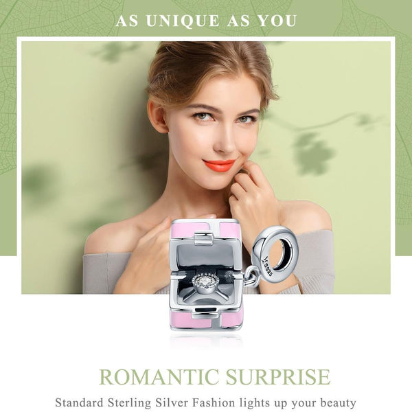 925 Sterling Silver Diy Romantic Beaded Bracelet Charms & Pendants