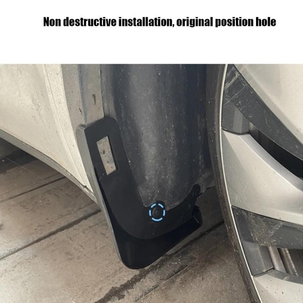 For Tesla Model Y Car Punch Free Front And Rear Wheel Soft Rubber Fender Guard Carbon Fiber Fenders & Mud Guards