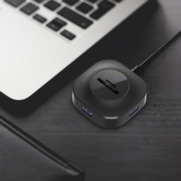 High Speed 3 Port Usb Hub With Tf / Sd Card Reader Usb Cables Hubs & Adapters