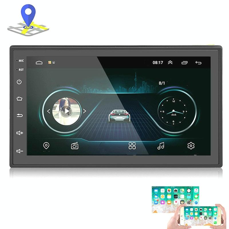 7 Inch Android Car Navigation Mp5 Player With Locator Technology Bluetooth Camera Universal Fit Video In Dash Units W/O Gps