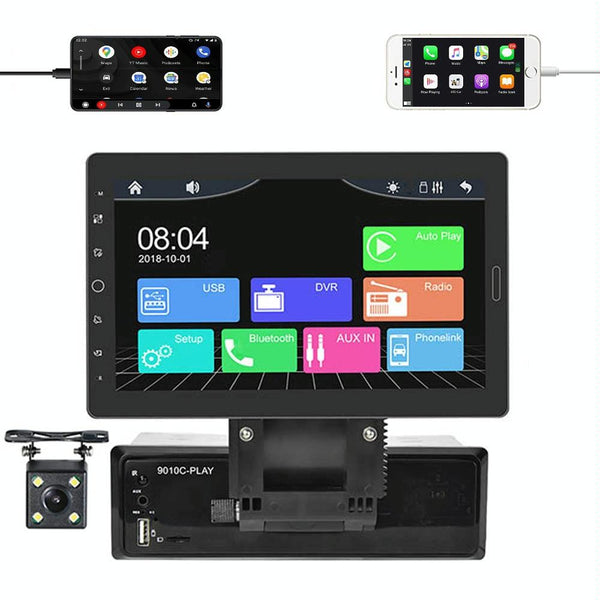 10.1 Inch Full Screen Car Mp5 Player With Wired Carplay + 4 Camera Video In Dash Units W/O Gps