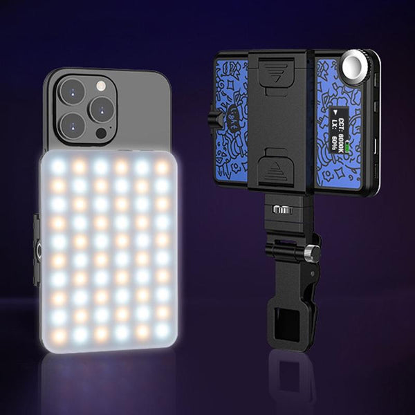 Parallel Rechargeable Clip Fill Light 60 Leds 3 Modes Front & Back A Type Blue Other Lighting & Studio
