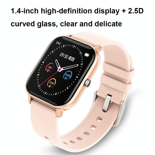 1.4 Inch Heart Rate & Blood Pressure Smart Watch Black Smart Watches
