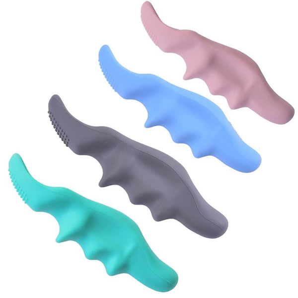 Silicone Thumb Massager For Muscle Relaxation And Fascia Blue Massagers