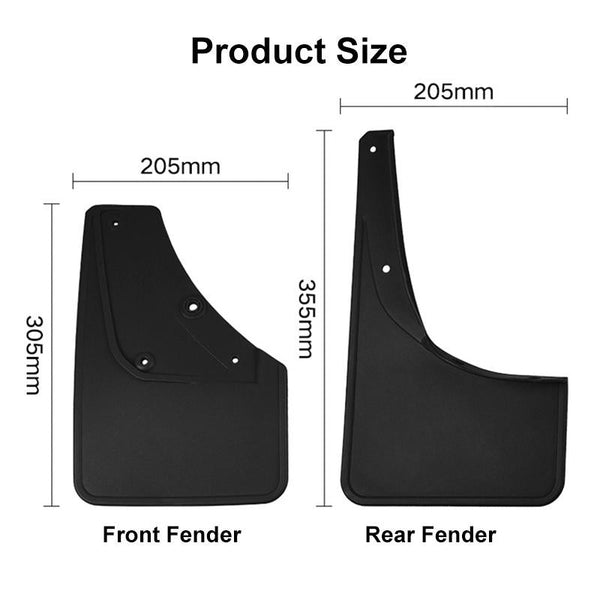 For Suzuki Jimny 2019 2023 4Pcs / Set Car Auto Soft Plastic Splash Flaps Fender Guard Fenders & Mud Guards