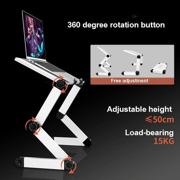 Folding Laptop Desk With Height Adjustment And Storage Laptop Desks