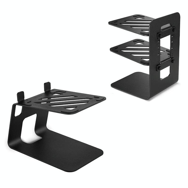 Double Layer Portable All Aluminum Laptop Stand With Cooling Speaker Stands Holders & Car Mounts