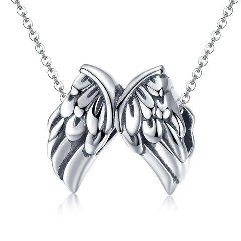 925 Sterling Silver Angel Wing Beads For Diy Bracelet Bead+Chain Style Charms & Pendants