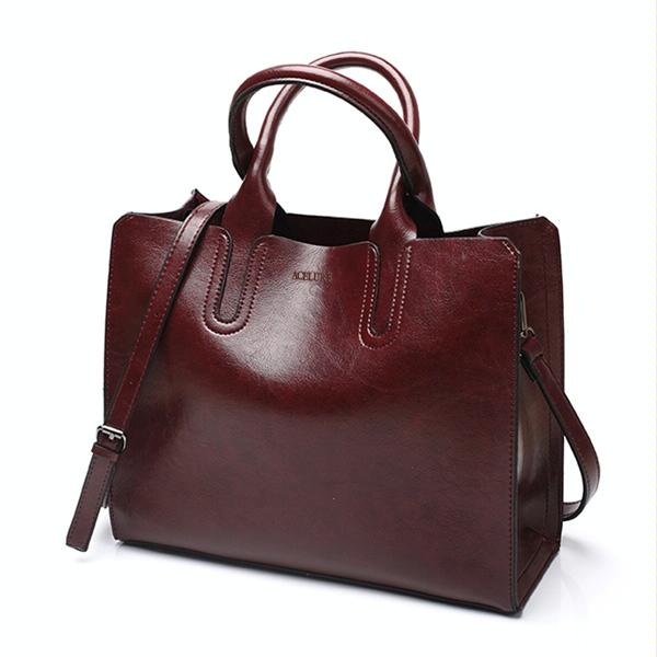 Leather Women Tote Bag For Casual Shoulder Carry Women's Bags & Handbags