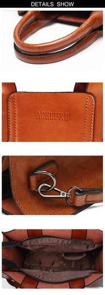 Leather Women Tote Bag For Casual Shoulder Carry Women's Bags & Handbags