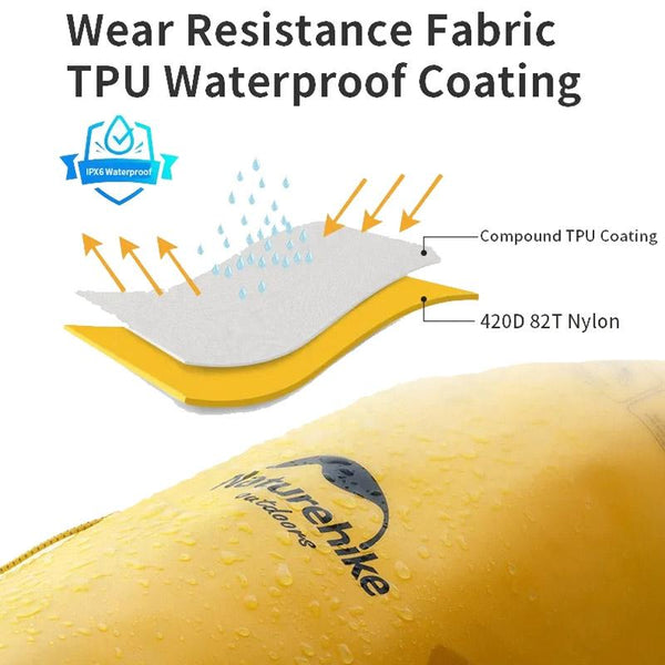 Waterproof Bag For Outdoor Activities 20L Khaki Yellow Dry Bags