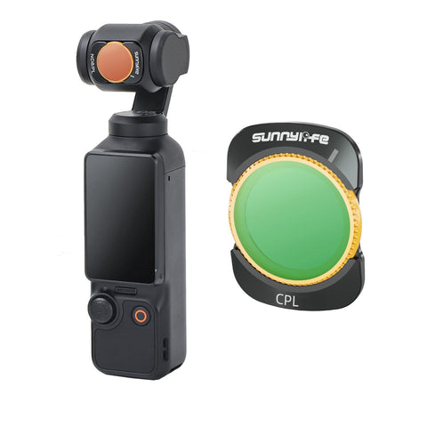 Sunnylife 3 In 1 Nd16 Camera Lens Filter For Dji Osmo Pocket No Gimbal Reset Cpl Camera Drone Accessories