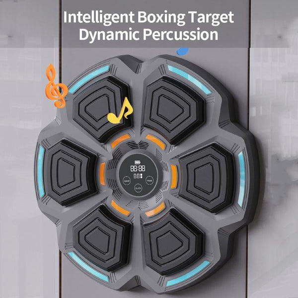 9 Speed Bluetooth Music Boxing Machine With Lights Black Gray Punching Bags
