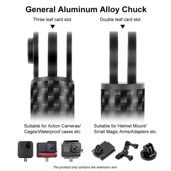 Carbon Fiber Floating Selfie Stick For Action Cameras And Audio Video Accessories Selfie Sticks