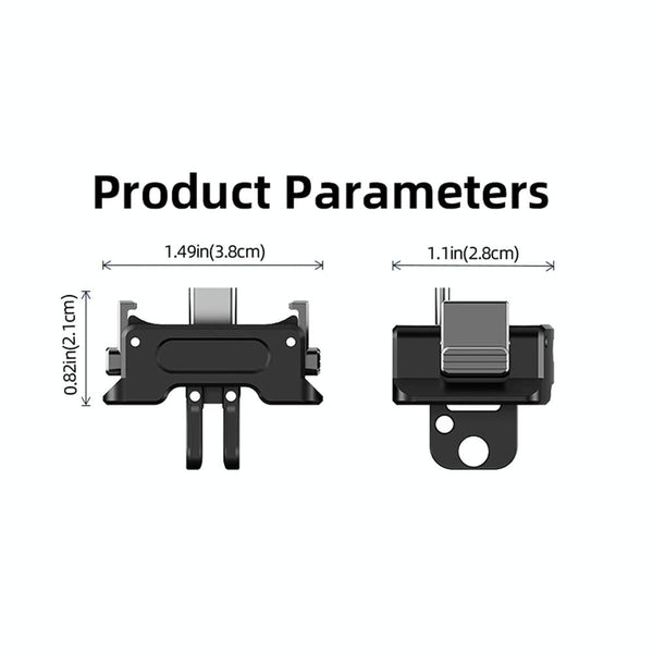 Quick Release Mount Adapter For Dji Osmo Pocket 3 Camera 1 / 4 Inch Hole With Tripod Tripod Mount Accessories