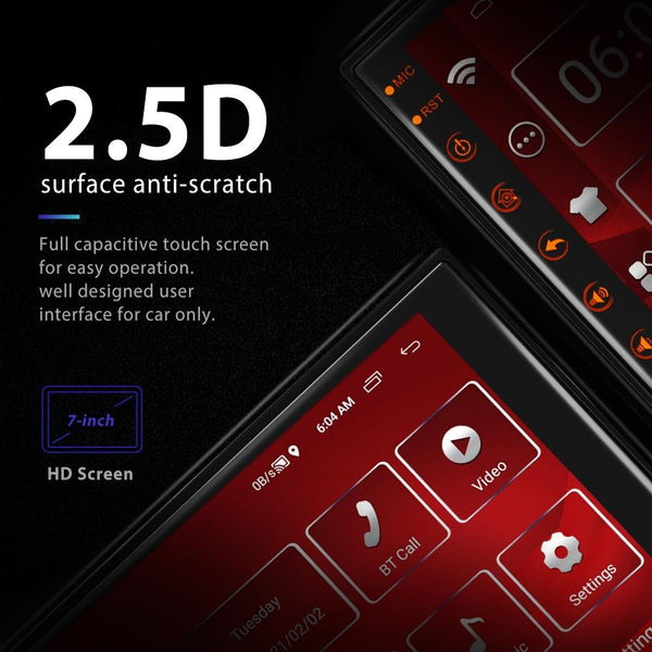 7 Inch Android Navigation Wifi Vehicle Central Control 2 + 16G Screen 4Lights Camera Other Car Video