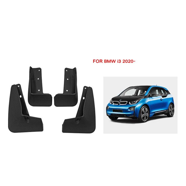 For Bmw I3 Electric 2020 2021 4Pcs / Set Car Auto Soft Plastic Splash Flaps Fender Guard Fenders & Mud Guards