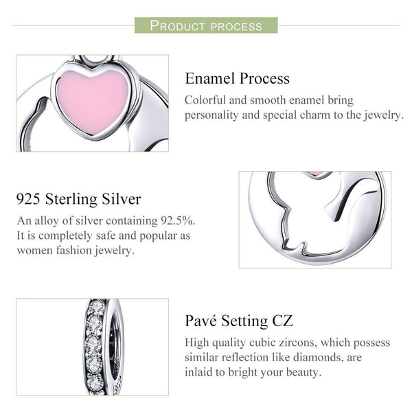 925 Sterling Silver Cat Pendant For Diy Bracelets & Necklaces Style Pendent + Chain Charms & Pendants