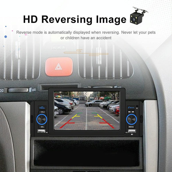 5 Inch Car Mp5 Player W / Bluetooth & Microphone + 4 Lights Camera Video In Dash Units W/O Gps