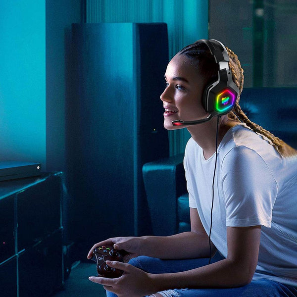 Rgb Led Gaming Headset With Wired Connection Headsets
